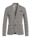 Bob Man Blazer Green Size 42 Cotton, Polyester, Elastane In Green