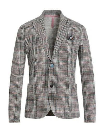 Bob Man Blazer Green Size 42 Cotton, Polyester, Elastane