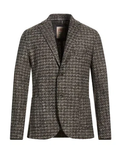 Bob Man Blazer Grey Size 44 Acrylic, Polyester, Virgin Wool In Gray