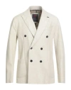 Bob Man Blazer Ivory Size 40 Acrylic, Polyester, Wool In White