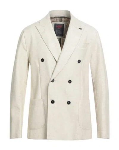 Bob Man Blazer Ivory Size 40 Acrylic, Polyester, Wool In White