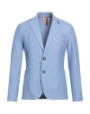 Bob Man Blazer Light Blue Size 36 Cotton, Polyester, Elastane