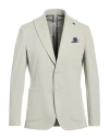Bob Man Blazer Light Green Size 42 Polyester, Viscose In Gray