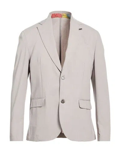 Bob Man Blazer Light Grey Size 40 Polyester In Gray