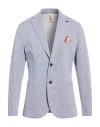 Bob Man Blazer Lilac Size 42 Cotton, Polyester, Elastane In Blue