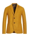 Bob Man Blazer Marigold Size 38 Polyacrylic, Polyester, Virgin Wool In Yellow