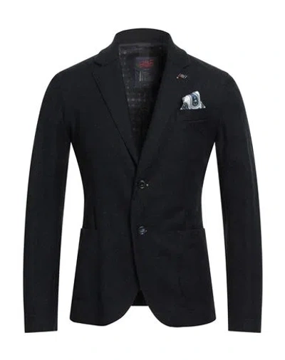 Bob Man Blazer Midnight Blue Size 36 Polyacrylic, Polyester, Virgin Wool