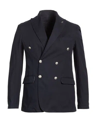 Bob Man Blazer Midnight Blue Size 42 Linen, Cotton, Elastane