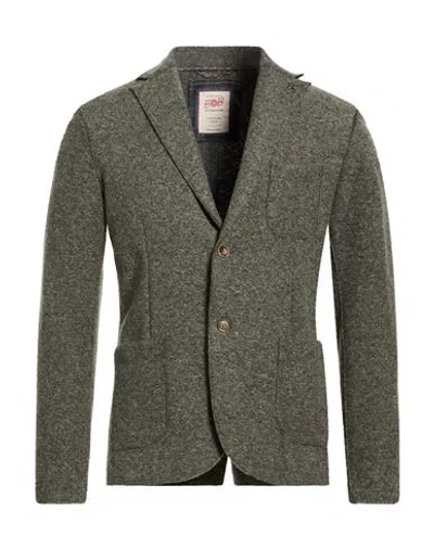 Bob Man Blazer Military Green Size 38 Acrylic, Polyester, Virgin Wool