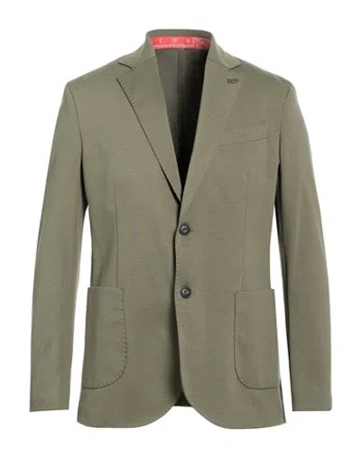 Bob Man Blazer Military Green Size 40 Cotton, Polyamide, Elastane