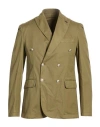 Bob Man Blazer Military Green Size 42 Linen, Cotton, Elastane