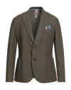 Bob Man Blazer Military Green Size 44 Cotton, Polyester, Elastane