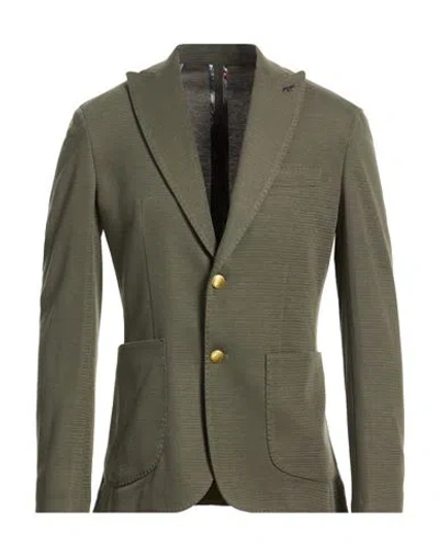 Bob Man Blazer Military Green Size 46 Polyester, Viscose, Elastane