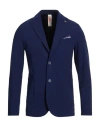 Bob Man Blazer Navy Size 36 Polyamide, Elastane In Blue