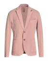 Bob Man Blazer Pastel Pink Size 40 Cotton, Elastane In Pink