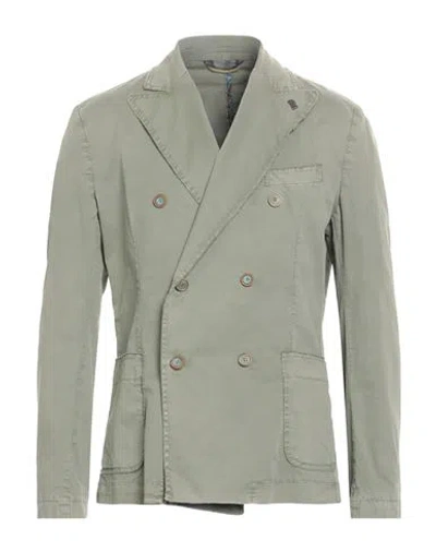 Bob Man Blazer Sage Green Size 44 Cotton, Elastane