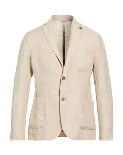 Bob Man Blazer Sand Size 40 Linen In Neutral