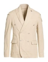 Bob Man Blazer Beige Size 38 Polyester, Viscose, Elastane In White