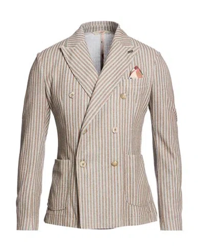 Bob Man Blazer Sand Size 44 Polyester, Cotton In Neutral