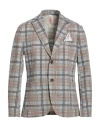 Bob Man Blazer Taupe Size 42 Cotton, Polyester, Elastane In Multi