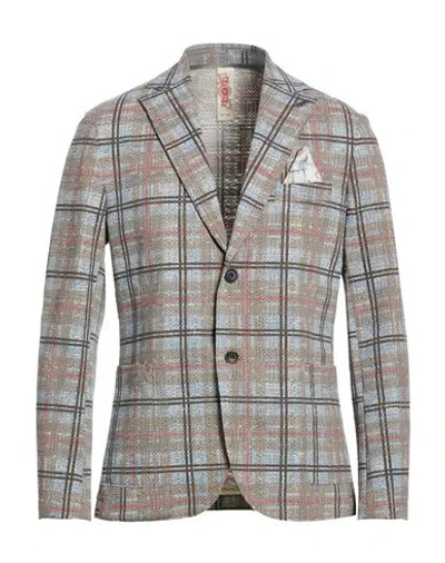 Bob Man Blazer Taupe Size 42 Cotton, Polyester, Elastane In Multi