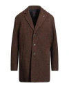 Bob Man Coat Brown Size 44 Acrylic, Polyester, Virgin Wool