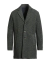 Bob Man Coat Dark Green Size 40 Acrylic, Polyester, Virgin Wool In Gray