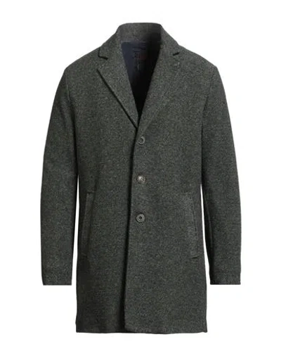 Bob Man Coat Dark Green Size 40 Acrylic, Polyester, Virgin Wool In Gray