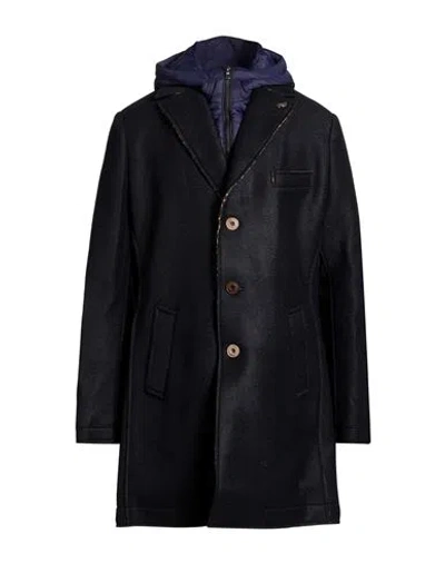 Bob Man Coat Midnight Blue Size 38 Acrylic, Wool, Polyester