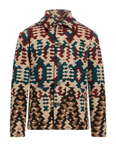 Bob Man Jacket Beige Size 38 Polyester, Viscose, Virgin Wool