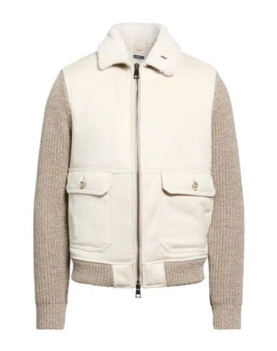 Bob Man Jacket Beige Size 40 Polyester In Neutral