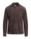 Bob Man Jacket Brown Size 40 Polyester, Elastic Fibres In Brown