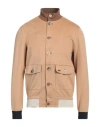 Bob Man Jacket Camel Size 36 Polyester, Cotton, Elastane In Beige