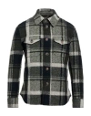 Bob Man Jacket Grey Size 36 Polyester, Acrylic, Virgin Wool, Elastane In Grey