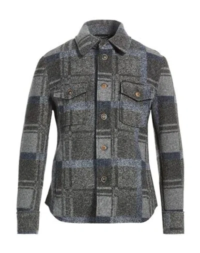 Bob Man Jacket Lead Size 44 Polyester, Acrylic, Virgin Wool, Elastane In Gray