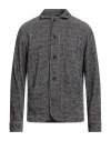 Bob Man Jacket Navy Size 40 Polyester, Elastic Fibres In Gray