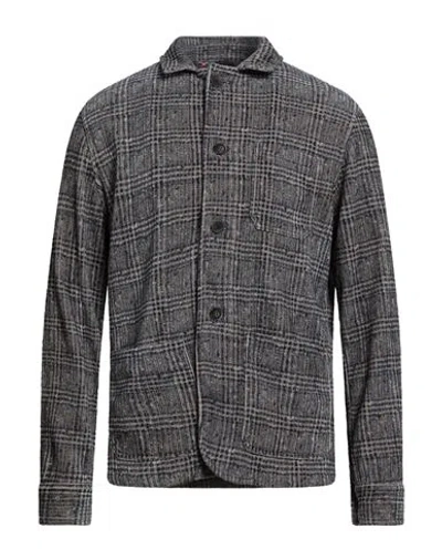 Bob Man Jacket Navy Size 40 Polyester, Elastic Fibres In Gray