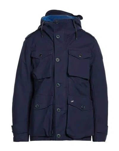 Bob Man Jacket Navy Size 46 Cotton In Blue