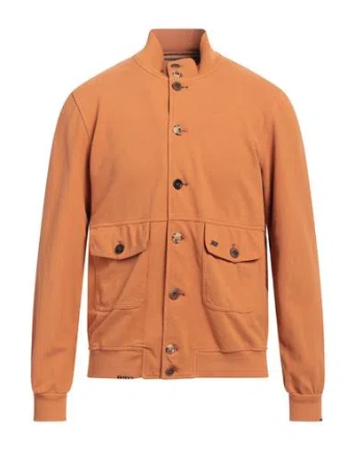 Bob Man Jacket Tan Size 44 Cotton, Elastane In Brown