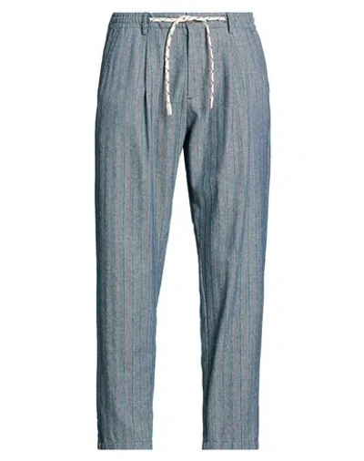 Bob Man Pants Blue Size 34 Cotton, Polyester, Polyacrylic