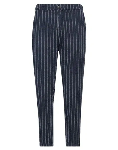 Bob Man Pants Blue Size 42 Cotton, Linen, Polyamide