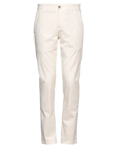 Bob Man Pants Off White Size 32 Cotton, Elastane
