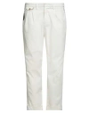 Bob Man Pants Off White Size 38 Cotton