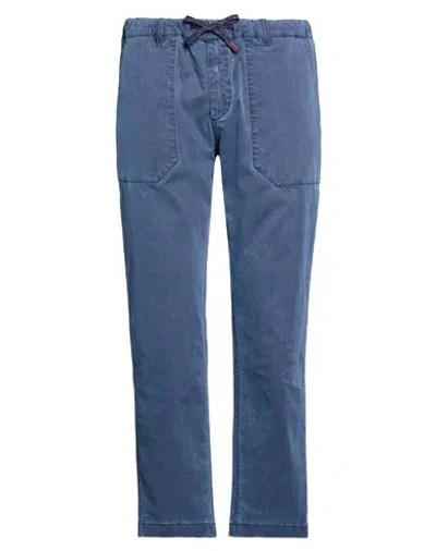 Bob Man Pants Slate Blue Size 36 Cotton, Elastane