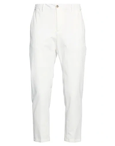 Bob Man Pants White Size 34 Cotton, Nylon, Elastane