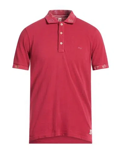 Bob Man Polo Shirt Garnet Size L Cotton In Red