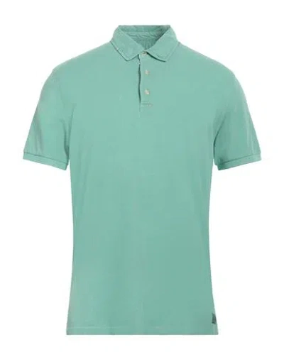 Bob Man Polo Shirt Light Green Size L Cotton, Elastane