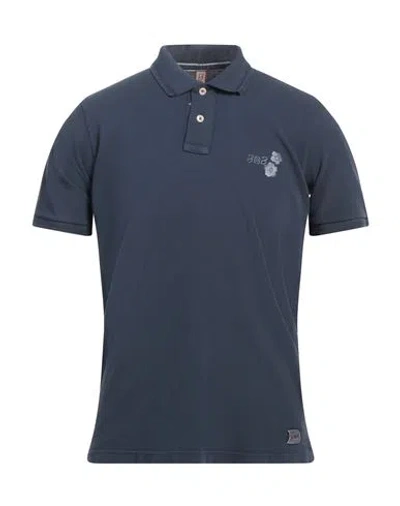 Bob Man Polo Shirt Navy Size Xl Cotton In Blue