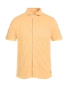 Bob Man Shirt Apricot Size L Cotton, Elastane In Gray