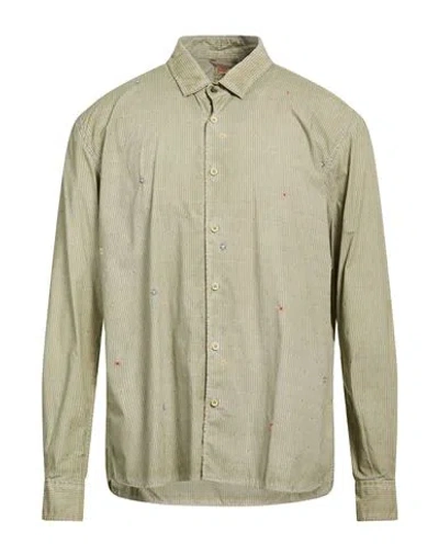 Bob Man Shirt Khaki Size Xxl Cotton In Green